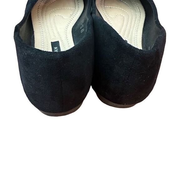 Black ballet flats with bows- size 8 - Picture 5 of 6